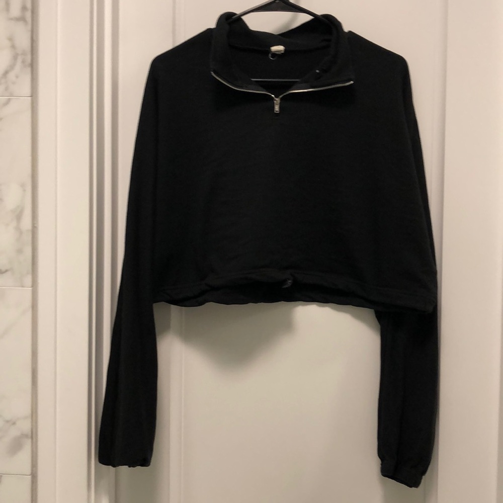 Cropped Quarter Zip